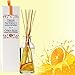 Urban Naturals Citrus Bliss Mandarin Orange & Grapefruit Essential Oil Reed Diffuser w/Real Orange! | Fresh Home Fragrance