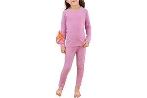 Passionate Adventure Thermal Underwear for Kids Toddler Winter Base Layer Girls Boys Crew Neck Long Johns Sets