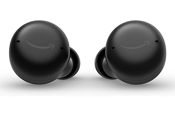 Amazon Echo Buds with Active Noise Cancellation (newest model), Wired charging case, Black