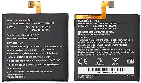 SIDAQU S60 Rechargeable Battery Inbuilt Baterie Caterpillar for CAT Mobile Phone S60
