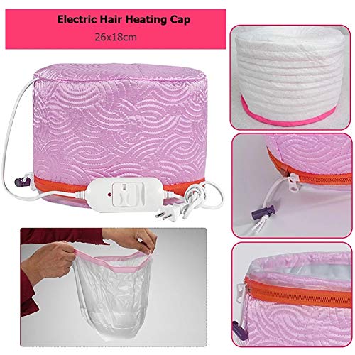 Wpond Hair Mask Baking Oil Cap Thermal Treatment Heating Cap Temperature Controlling Electric Hair Steamer Mask Cap