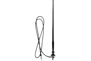 STUDIOFINIX Waterproof Marine Radio Antenna- Rubber Duck Dipole Flexible Mast FM AM Antenna for Boat, Radio, Car, ATV, UTV, S