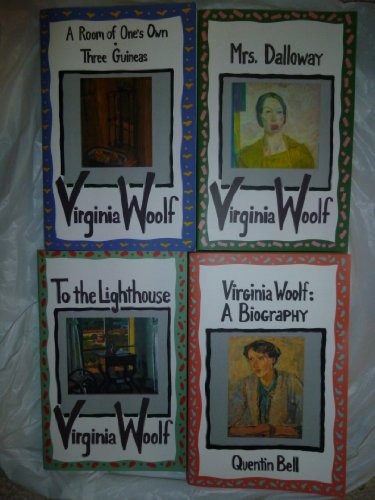 Virginia Woolf Set of 4: Mrs Dalloway, A Room of One's Own / Three Guineas, To the Lighthouse, Biography,