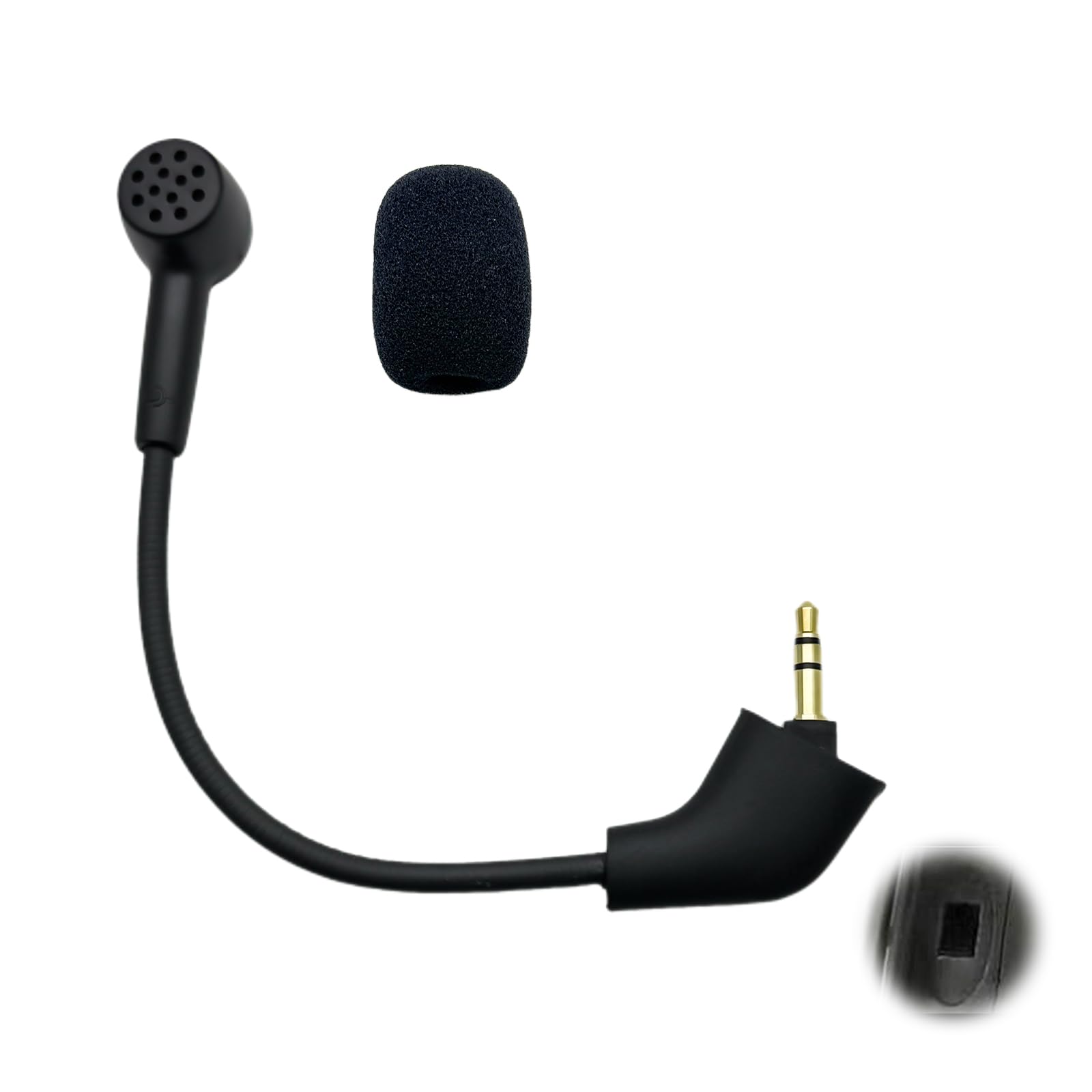 SPTSSWET Replacement Game Microphone Compatible with HyperX Cloud 2 X Core Pro Cloud Silver Pre-2021 1st Version Wired Gaming Headset 3.5mm