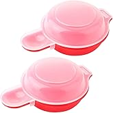 2 Sets Microwave Egg Cooker Microwave Egg Cooking Kit Fast Egg Hamburg Omelet Maker Kitchen Cooking (2PCS)