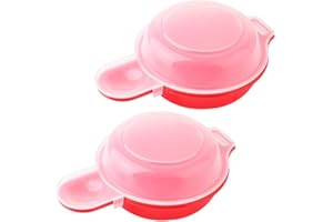 2 Sets Microwave Egg Cooker Microwave Egg Cooking Kit Fast Egg Hamburg Omelet Maker Kitchen Cooking (2PCS)