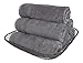 SALBAKOS 100% Turkish Cotton Towels (Gray, 6 Hand Towels)
