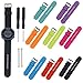 Xberstar Replacement Silicone Watch Band Strap for Garmin Forerunner 220 230 235 630 620 735 Watch with Pins & Tools (Purple)