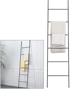 Escalera Toallero Metal para Baño, 6 Peldaños Práctico ...