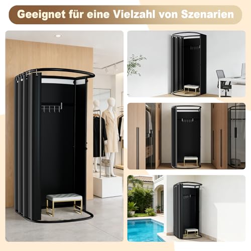 LXSEHN Portable Fitting Room, Mobile Store Clothes Fitting, 200X100X95CM Changing Room Shopping Mall, Temporary Portable Screen, Privacy Screen for Bathroom