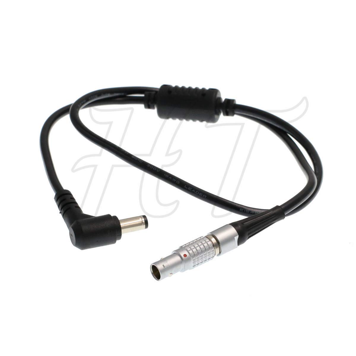 HangTon Steadicam 0B 3 Pin to DC Barrel Right Angle Power Cable for Blackmagic Video Assist Monitor 24inch