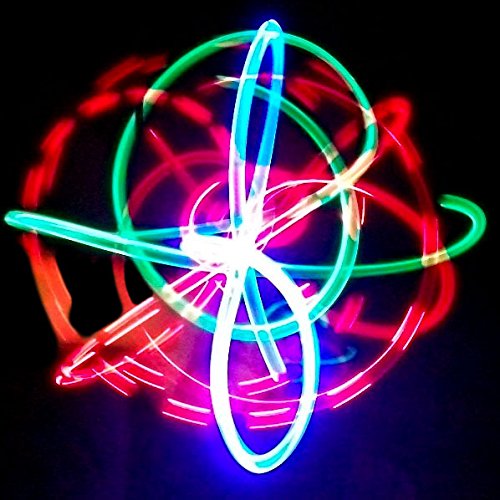 GloFX 8-LED Double Rave Orbit: X Dual Light Assorted Colors