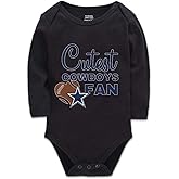 YCICIVDee Cutest Cowboys Fan Infant Bodysuit Football Jumpsuit Rompers