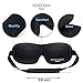 Sleep Mask by Sonvera With Silicone Ear Plugs, Breathable 3D Contoured Eye Mask, Comfort Sleeping Night Masks, Best Eye Cover, Blindfold, Beauty Travel Blackout Eye Masks for Women & Men Black