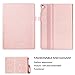 iPad Pro 10.5 Case, WWW [Luxury Laser Flower] Premium PU Leather Case Protective Cover with Auto Wake/Sleep Feature for iPad Pro 10.5 Pink