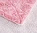 DaDa Bedding Luxury Faux Fur Throw Blanket - [ Non Shedding - Machine Washable] Fluffy Super Cuddly Soft Roses Sherpa Backside - Warm Plush for Lap or Sofa - Bright Vibrant Pink & White - 90
