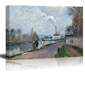 The Oise Near Pontoise in Grey Weather by...