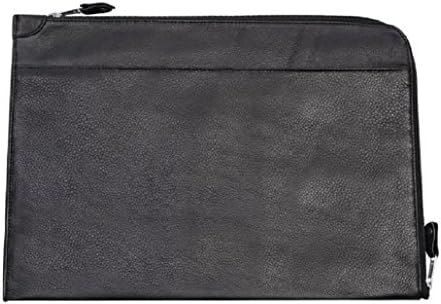 Slim-line Legal Size Padded Leather Zippered Portfolio