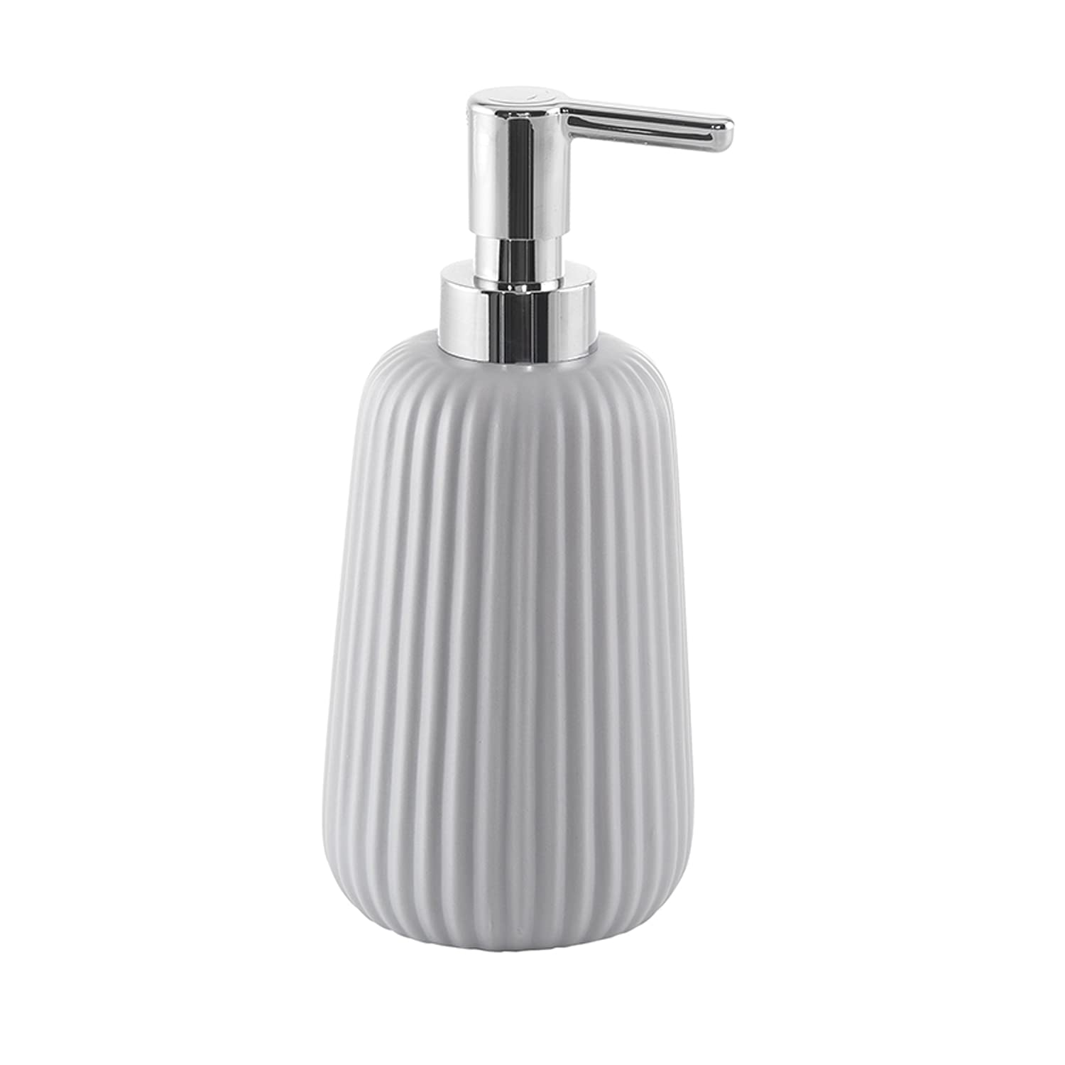 Gedy G-Marika Grey, Bathroom Soap Dispenser Made of Stainless Steel and Cromall, Measures 18 x 8 x 8 cm and Weight 0.35 kg, R&S Design, 2 Year Warranty, Ceramic, One size