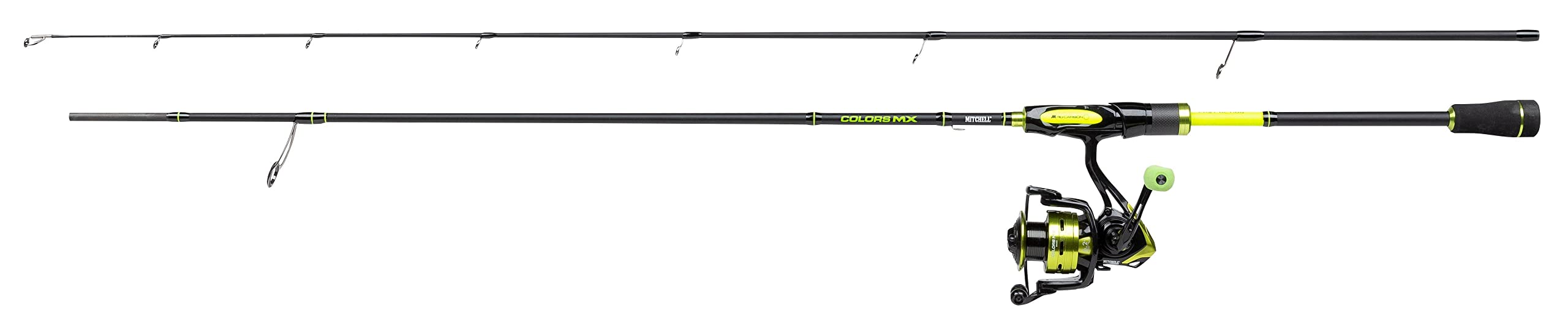 Mitchell Colors MX Spinning Combo, Fishing Rod and Reel Combo, Spinning Combos, Predator Fishing,Pike/Perch/Zander, Unisex, Neon, 1.98m | 2-10g