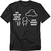 Popfunk Linux Cloud T-Shirt &ndash; Funny Programmer Devops Humor Tee, Unisex