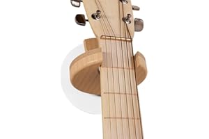 giitooa Guitar Mount, Collapsible Ukulele Wall Hanger with Solid Wood, Cork, Guitar Hanger Mount, Guitar Holder Hook Stand Wa