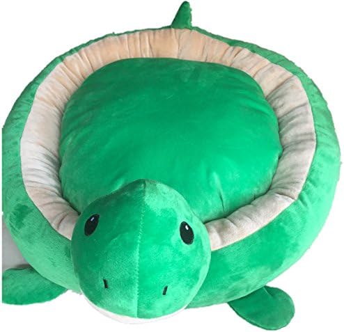 Pet dog Puppy Soft lovely animal Round Design Bed House Durable Dog Indoor Sofa (Green Tortoise)