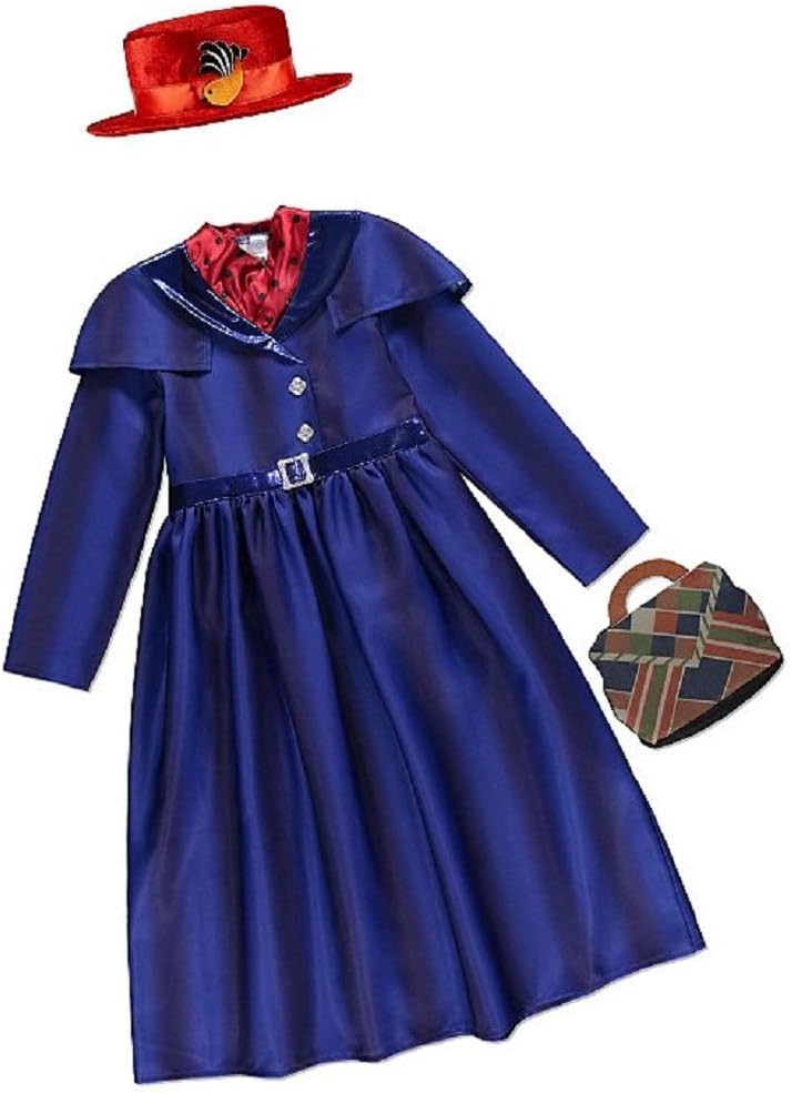 George Mary Poppins Girls Fancy Dress Outfit Costume World Book Day (11-12 Years)