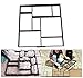 Yosoo DIY Personalized Pathmate Stone Road Mold Garden Walk Driveway Model Outdoor Decorative Stones Paving Garden Lawn Molds Brick Stone(Black)
