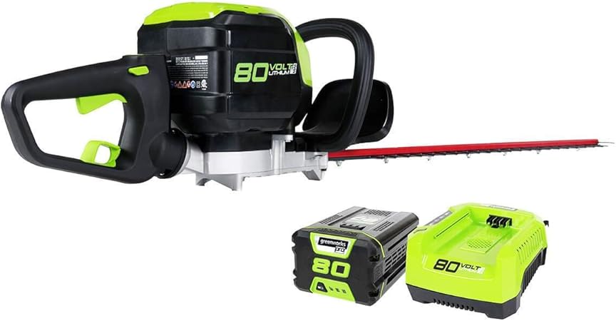 greenworks hedge trimmer 80v