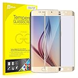 Galaxy S6 Edge Screen Protector, JETech Full Screen Premium Tempered Glass Screen Protector Film for Samsung Galaxy S6 Edge (Gold) - 0861