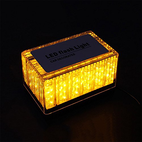 BININBOX 48 LED Truck Magnetic Base Top Emergency Hazard Warning Strobe Flash Light (Amber)
