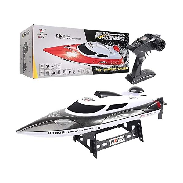 Bck 2.4 GHz Radio gesteuert Schiff Schnellster Racing 35km / h Schnelle Fernbedienung Boot Niedrige Batterie…