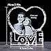 YWHL Personalized Customized Crystal Photo Picture 2D Etched Engraved Wedding Memorial Wife Girlfriend Birthday Gifts for Anniversary Her Him Husband Boyfriend (Customized)