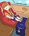 Travel Pillow for Kids, wapwap Travel Accessories Inflatable Footrest Travel Bed for Airplanes, Toddlers Bed Box on Flight, Using Cabin Overhead Air Vent to Inflate
