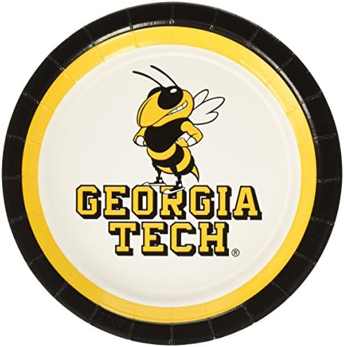 Mayflower Distributing Company 12 Count Georgia Tech Plate, 7", Multicolor