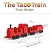 The Taco Train Taco Holder Stand - Holds 5 Tacos and Guacamole, Salsa - The Ultimate Gift for Kids and Adults for Fun Taco Tuesdays - Perfect for Parties | By Fyve Global (Engine and Car)
