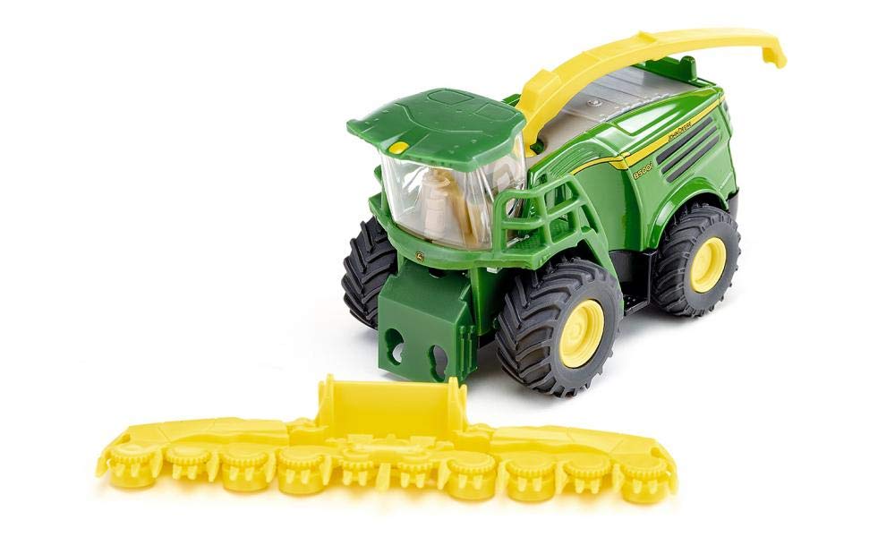 siku 1794, John Deere 8500i Forage Harvester, 1:87, Metal,Plastic, Green, Removable corn header, Movable fuel pipe, Trailer hitch — image 1