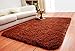 ACTCUT Ultra Soft 4.5 cm Thick Indoor Morden Shaggy Area Rugs Pads, Fashion Color for Home Decorate. Size: 2.5 Feet X 5 Feet (Coffee)