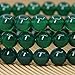 Dyed Green Agate Gemstone 8mm Ball Beads Stretch Bracelet 7 Inch