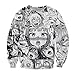Huech Men's Hoodies Sweatshirt Funny 3D Print Pizza Ahegao Long Sleeve Pullovers Tracksuit T Shirts