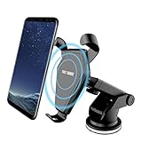 Wireless Car Charger, Qi Fast Charger Air Vent Phone Holder Car Mount for Samsung Galaxy S8/S8+/S7 Edge/S6 Edge+/Note 5, Standard Charger for iPhone 8/8+/iPhone X and all Qi-Enabled Devices