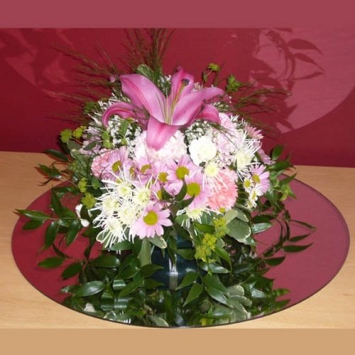 1 x Circle Table Mirror Decorations - 45cm Diameter