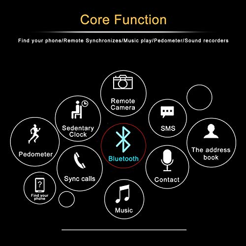 [Free SIM Card 8GB TF Card] Android Smart Watch for Men Women, Touch Screen Smart Watches Phone with Music Player Camera Pedometer Calendar, Back to School Summer Birthday Gifts