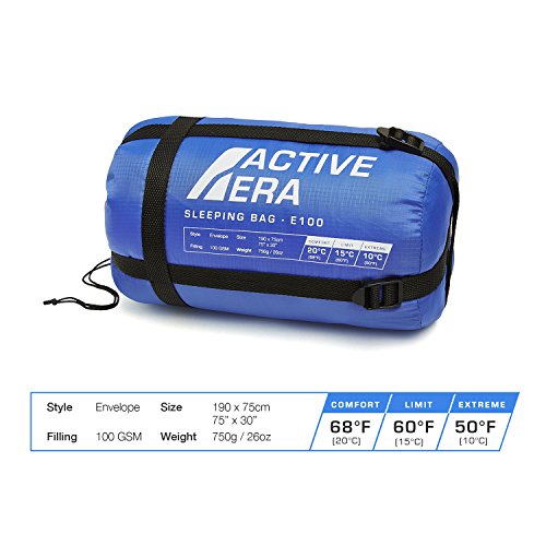 Active Era Ultra Lightweight Sleeping Bag Indoor & Outdoor Compact