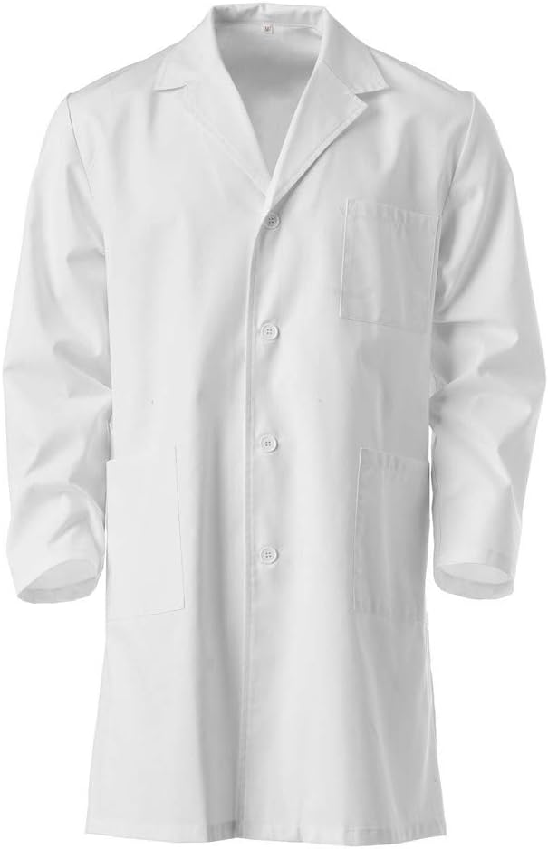 KUSUOU Kids Lab Coat, Children's White Lab Coat/Doctor Coat/Science Coat, Fancy Dress Costume