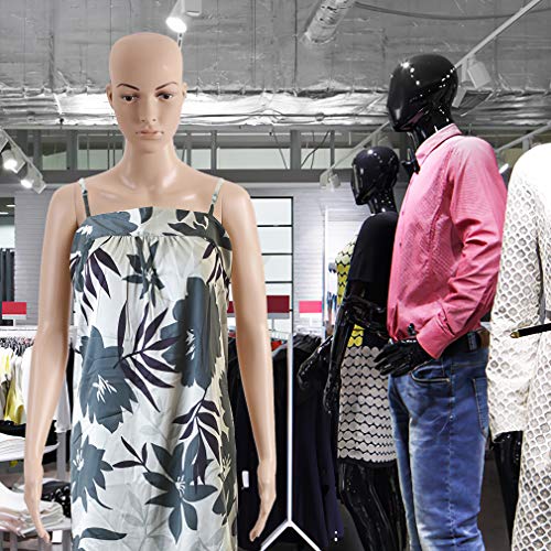 69 Inches Female Mannequin Plastic Detachable Mannequin Stand Torso