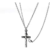 316 Stainless Steel Wing Necklace for Men & Women, 17 Inch Lightweight Chain, Minimalist Pendant Jewelry, Hypoallergenic & Tarnish-Free, Unisex Gift for Him/Her