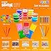 Play22 DIY Slime Kit for Kids - 18 Color Crystal Slime Making Kit, Includes Colorful Foam Balls, Fruit Face, Eyes, Stars, Glitter, Beads, Molds, Straws, Glow in Dark Powder and Much More - Original