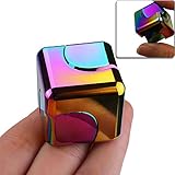 Metal Fidget Cube Square Rainbow Fidget Spinner Hand Spinner Relieves Stress and Anxiety Attention Decompression toys